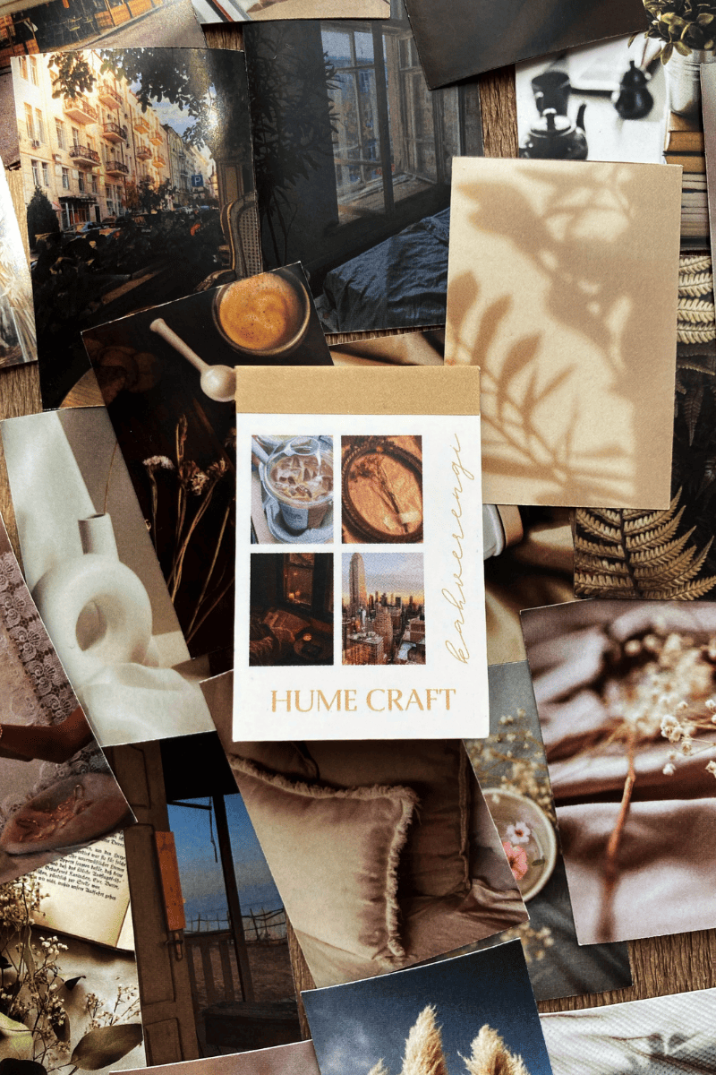 Kahverengi Temalı Aesthetic Sticker Kitapçığı