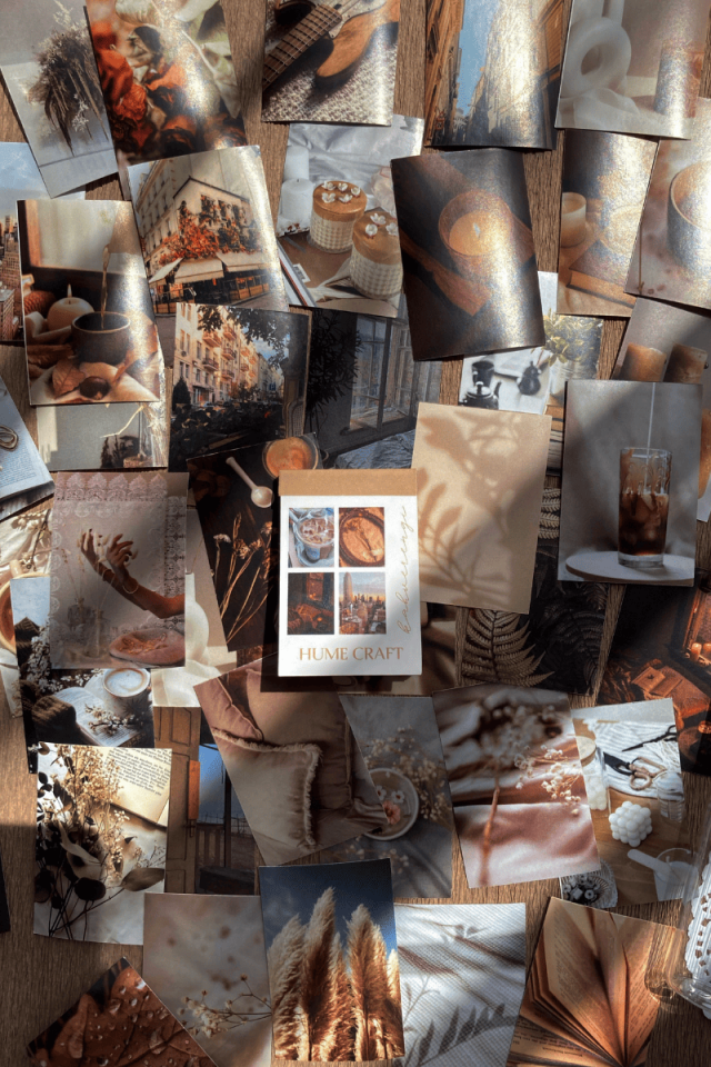 Kahverengi Temalı Aesthetic Sticker Kitapçığı