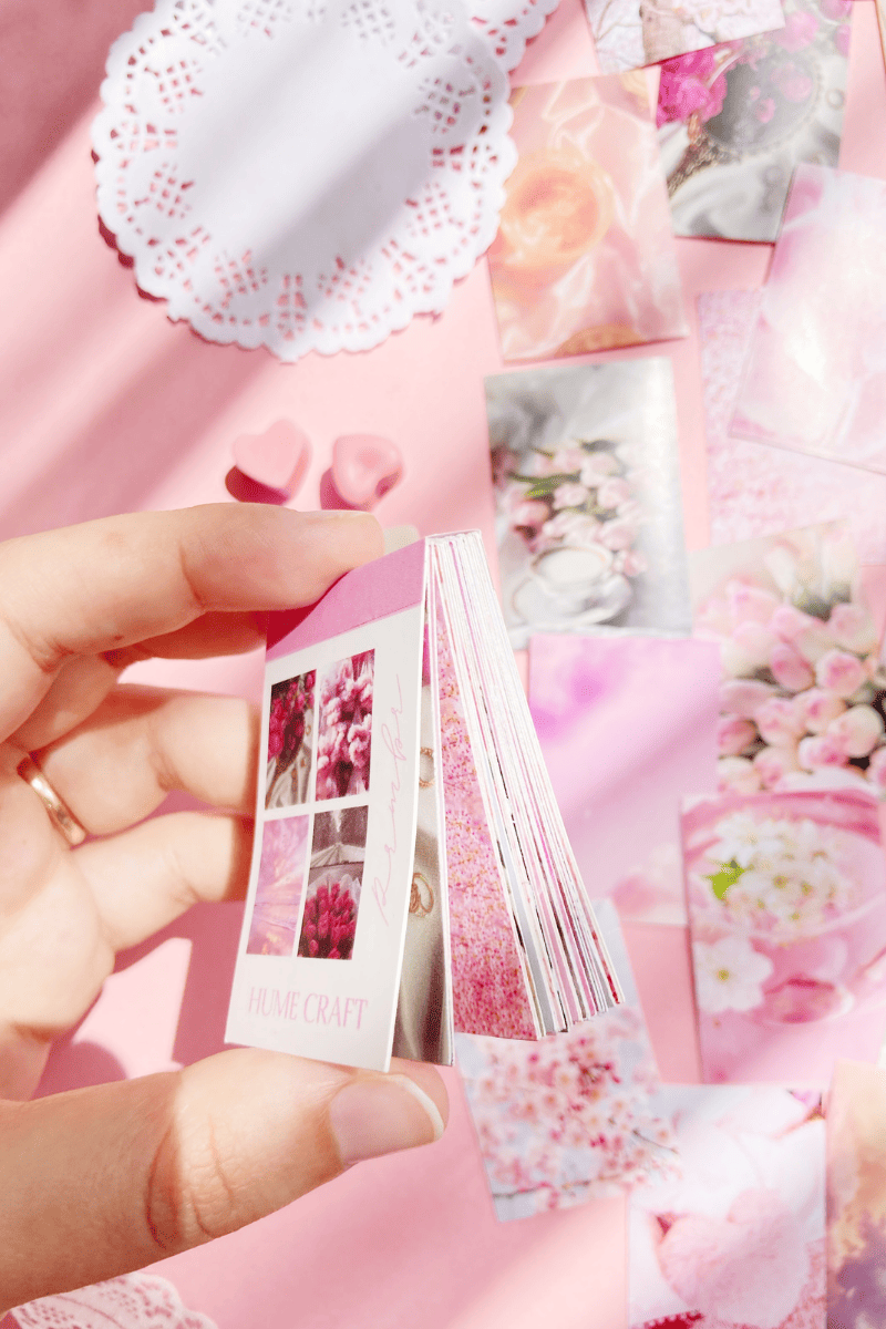 Pembe Temalı Aesthetic Sticker Kitapçığı