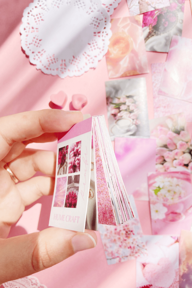 Pembe Temalı Aesthetic Sticker Kitapçığı