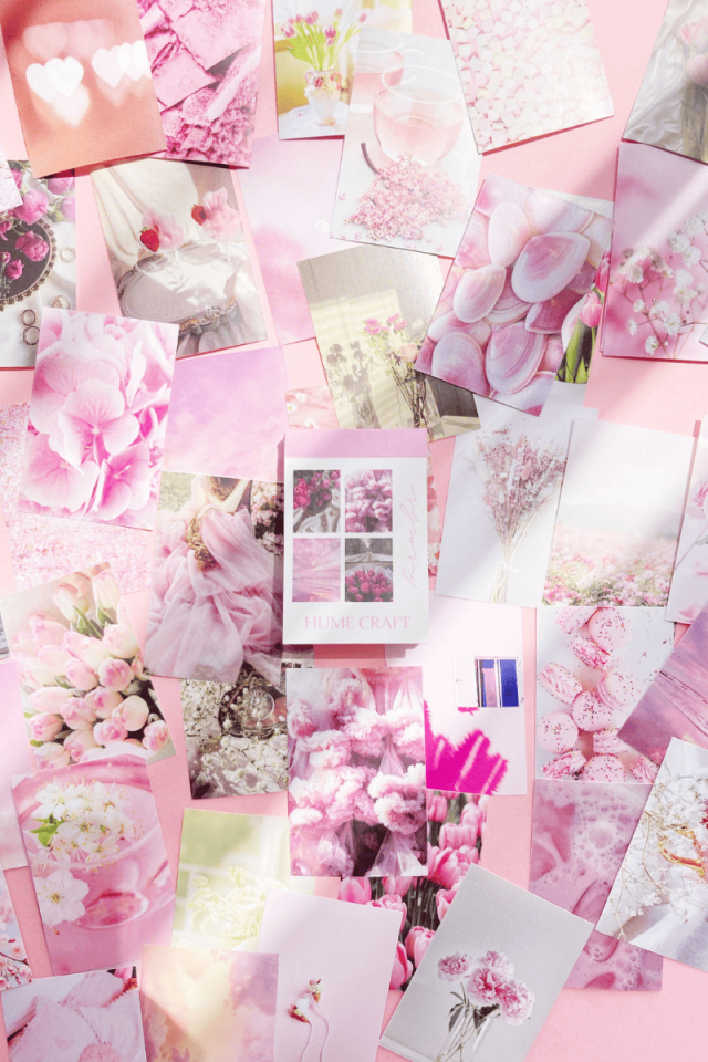 Pembe Temalı Aesthetic Sticker Kitapçığı