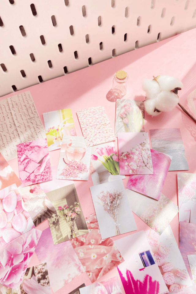 Pembe Temalı Aesthetic Sticker Kitapçığı