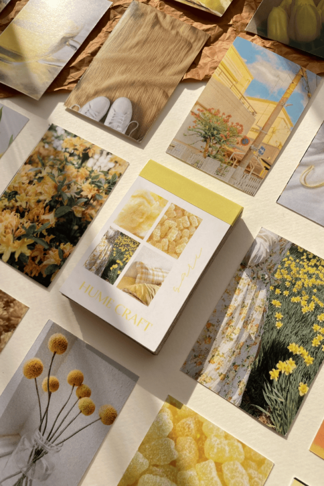 Sarı Temalı Aesthetic Sticker Kitapçığı