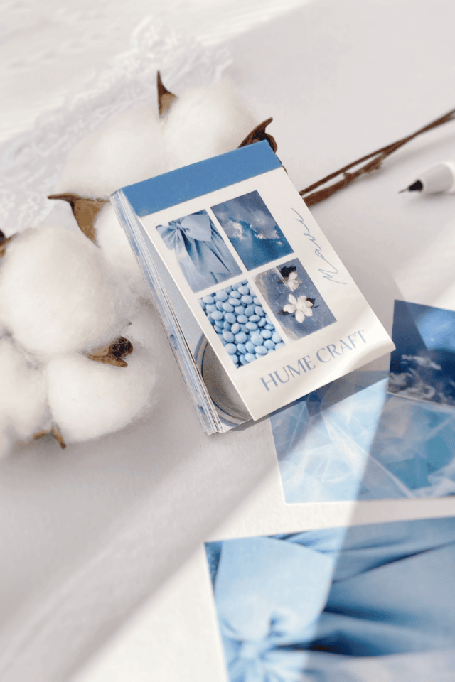 Mavi Temalı Aesthetic Sticker Kitapçığı