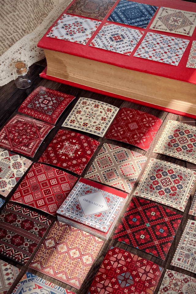 Etnik Desen Temalı Sticker Kitapçığı