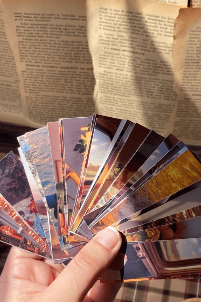 Aesthetic Sunshine Temalı Şerit Sticker Kitapçığı