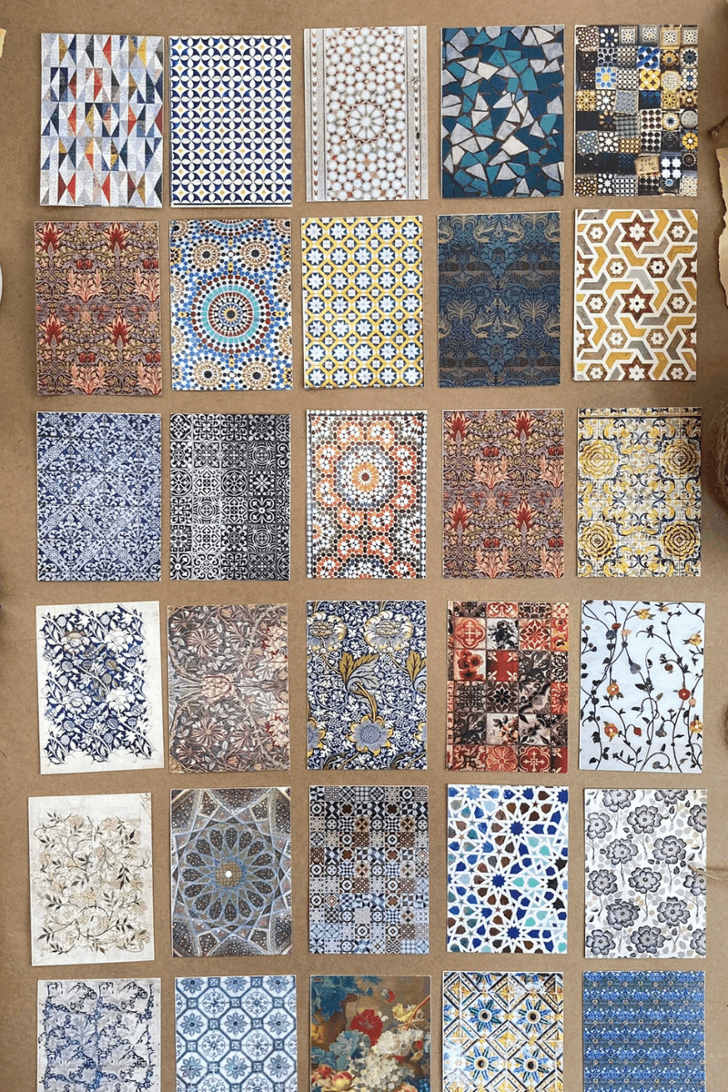 Etnik Desen Temalı Sticker Seti