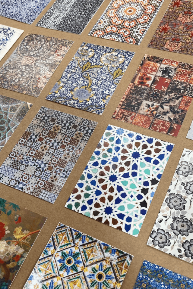 Etnik Desen Temalı Sticker Seti