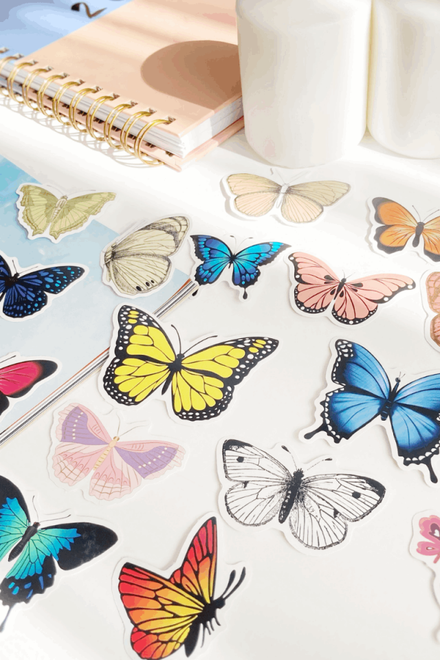 Kelebek Sticker Seti