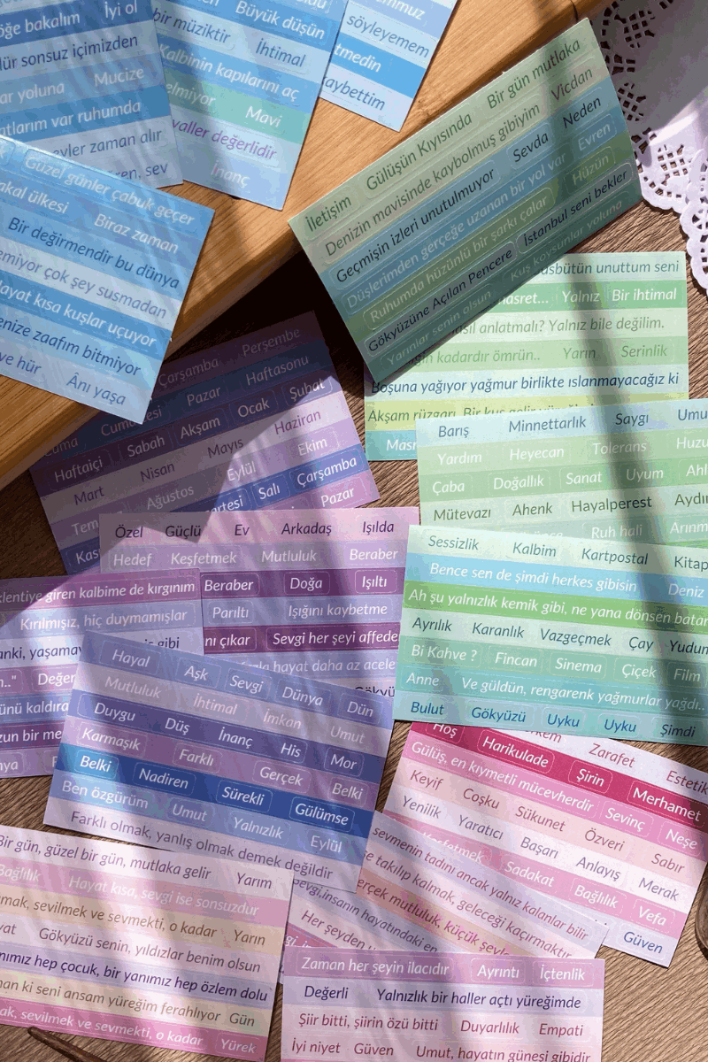 Türkçe Cümle Sticker Seti