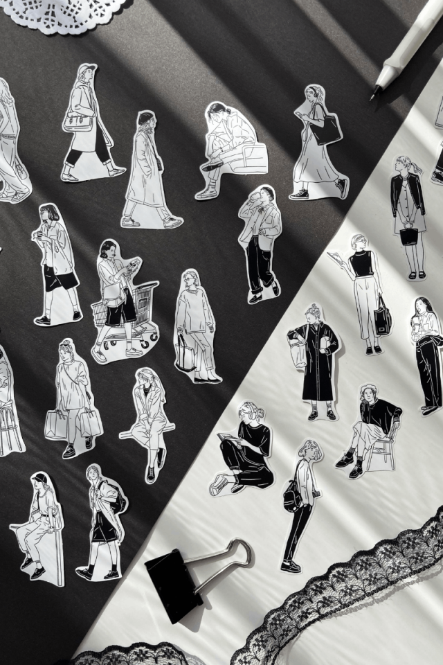 Fashion Girl Sevimli Kız Sticker Seti