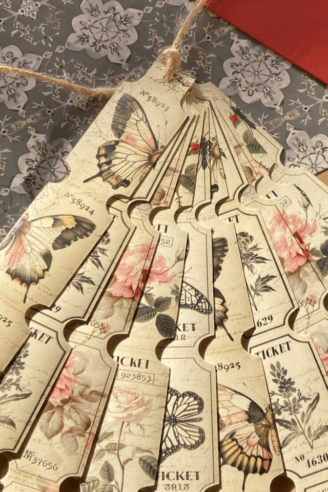 Vintage Bilet Temalı Sticker Seti III