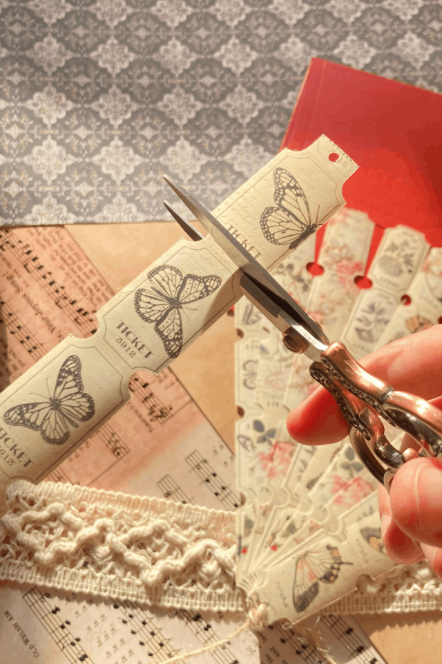 Vintage Bilet Temalı Sticker Seti III