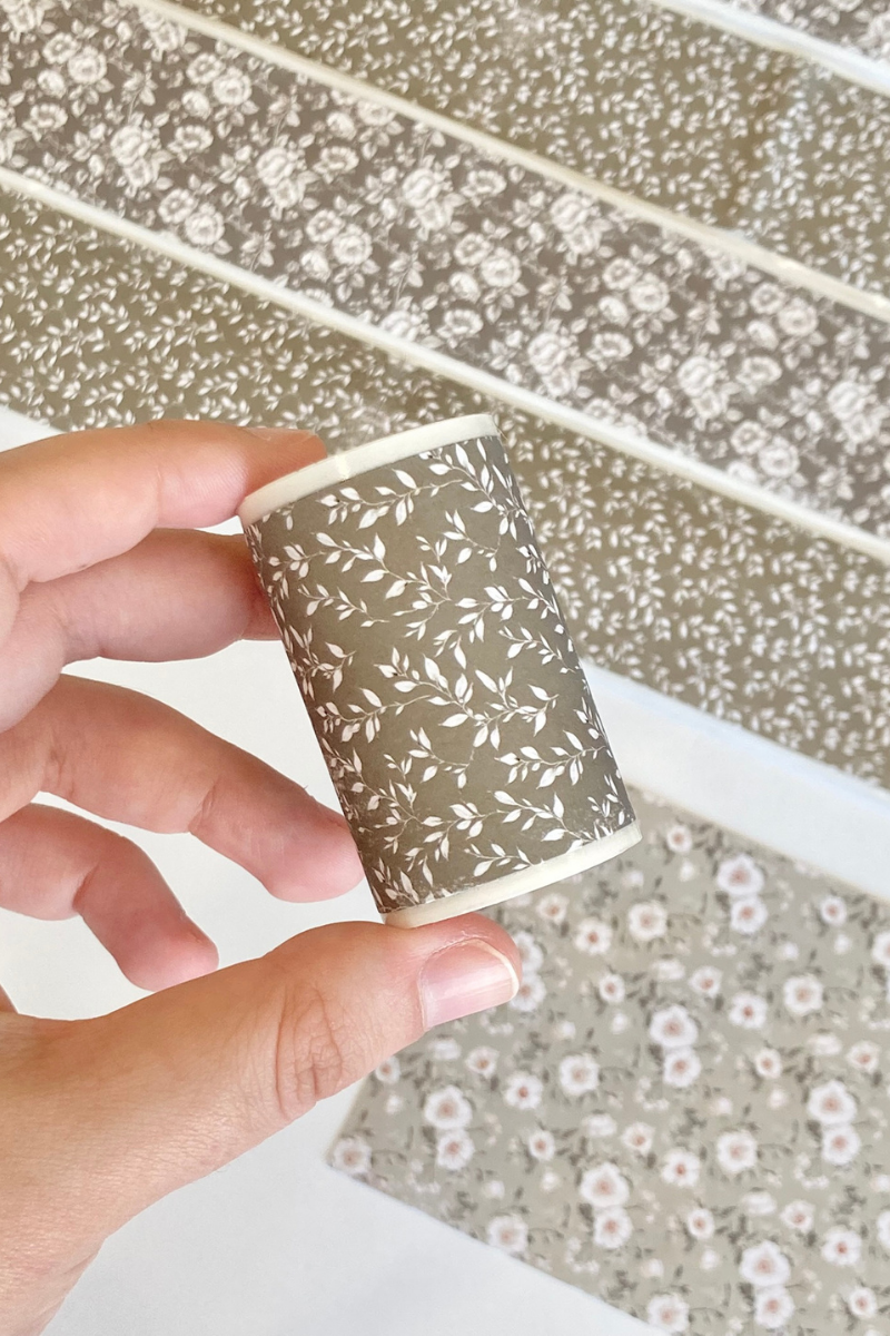 Vintage Yeşil Dal ve Çiçek Temalı Washi Bant Washi Tape Bullet Journal Scrapbook için uygun