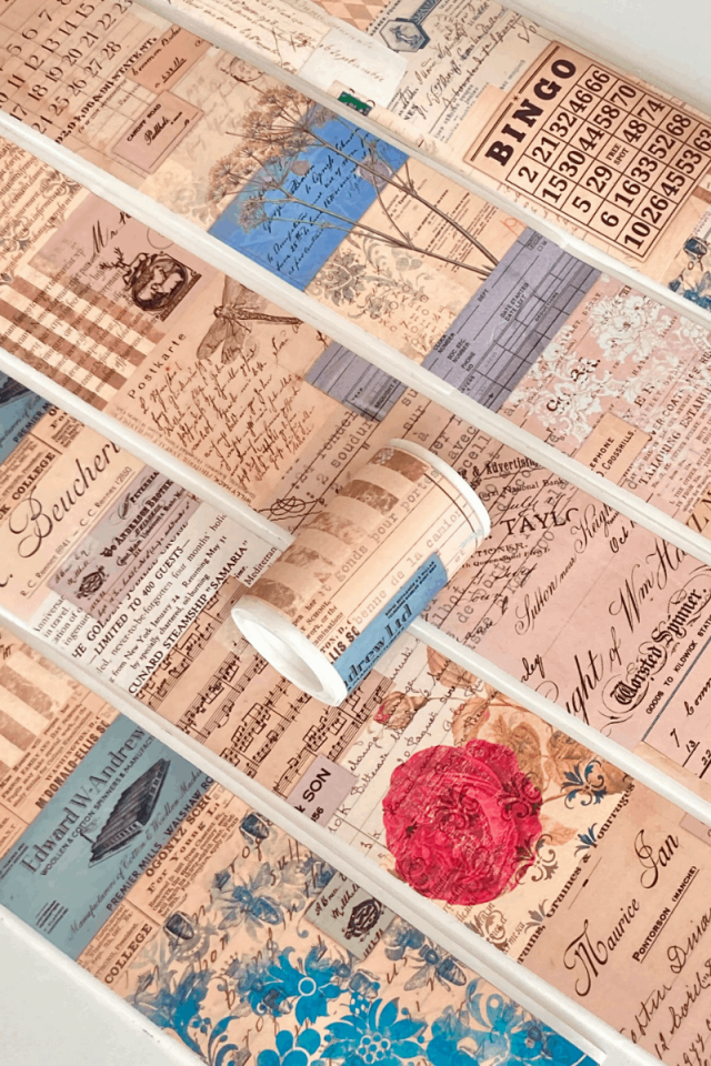 Vintage Kolaj Temalı Washi Bant Washi Tape Bullet Journal Scrapbook için uygun vintage01