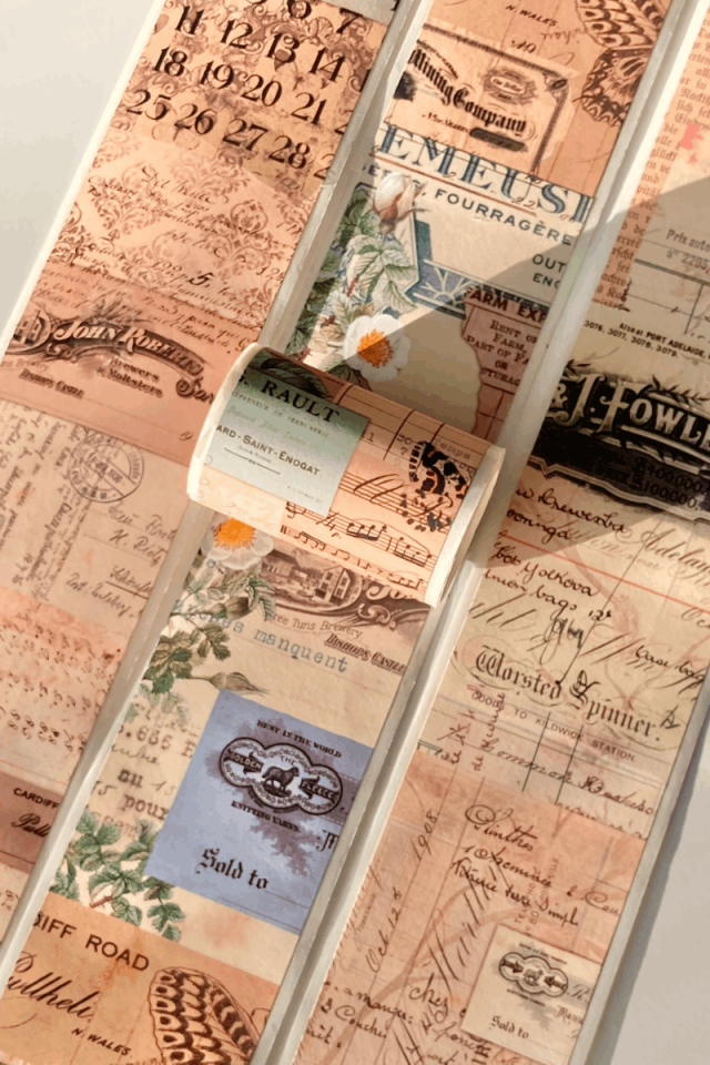 Vintage Kolaj Temalı Washi Bant Washi Tape Bullet Journal Scrapbook için uygun vintage01
