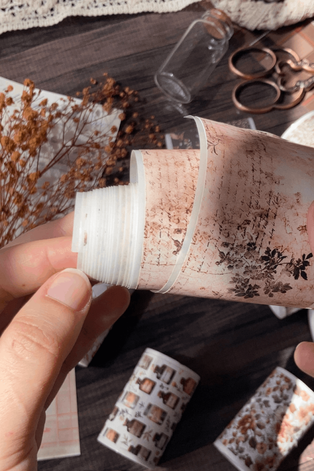 2 Metre Vintage Yazı Temalı Washi Bant / Washitape / Bullet Journal / Scrapbook /