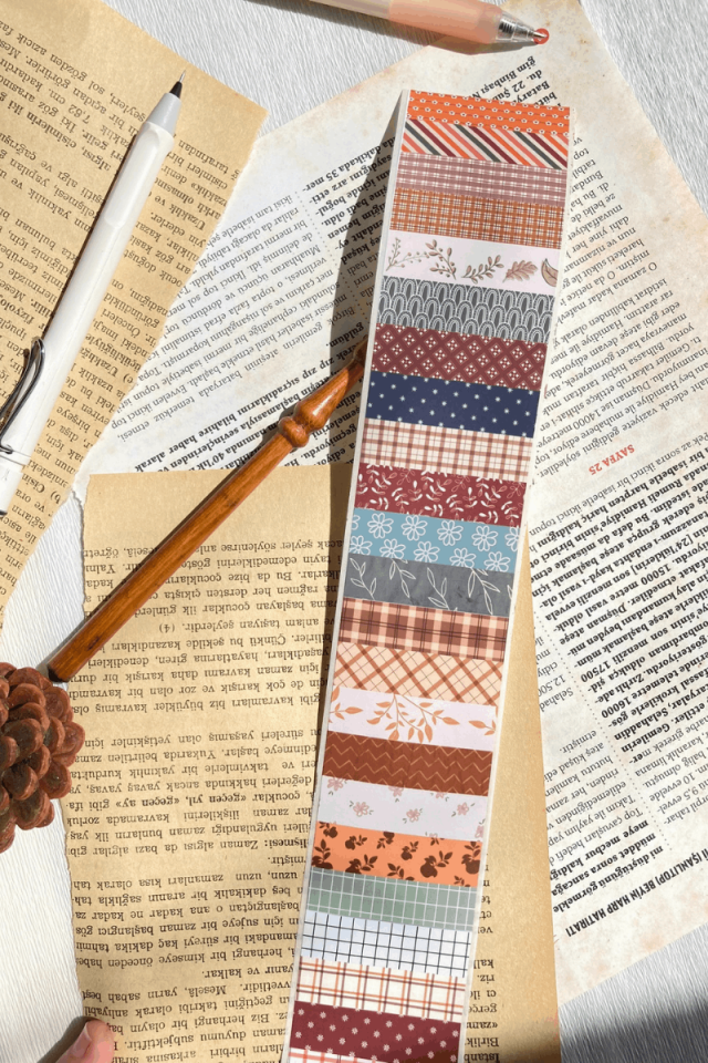 Mini Washi Temalı Washi Tape Washi Bant Bullet Journal Sticker / Defter / Scrapbooking