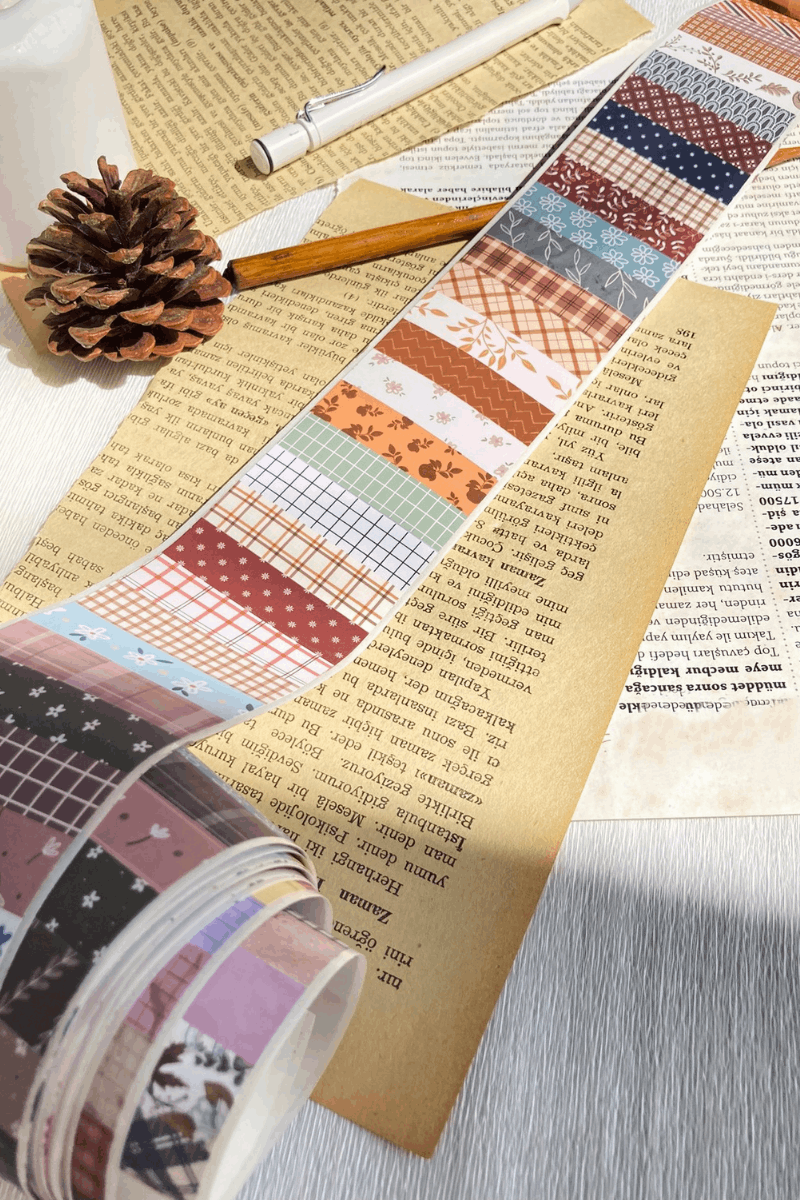 Mini Washi Temalı Washi Tape Washi Bant Bullet Journal Sticker / Defter / Scrapbooking