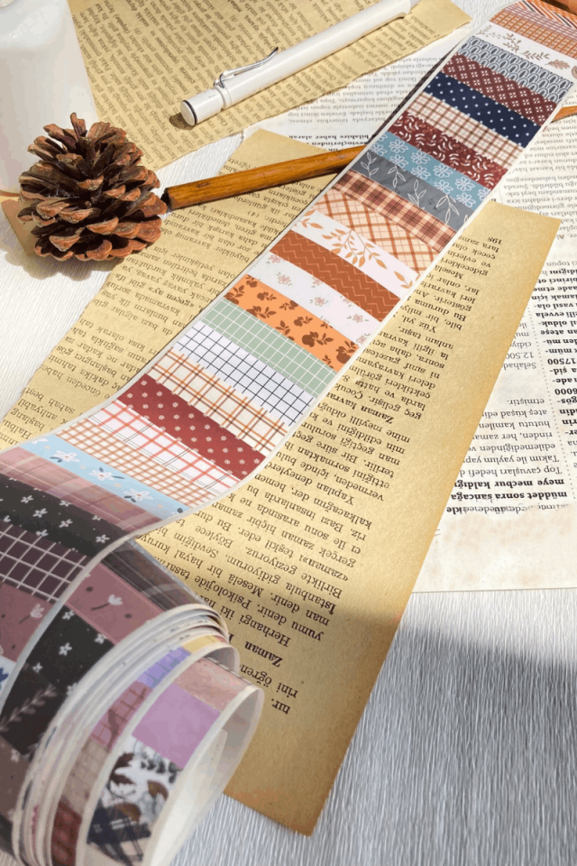 Mini Washi Temalı Washi Tape Washi Bant Bullet Journal Sticker / Defter / Scrapbooking