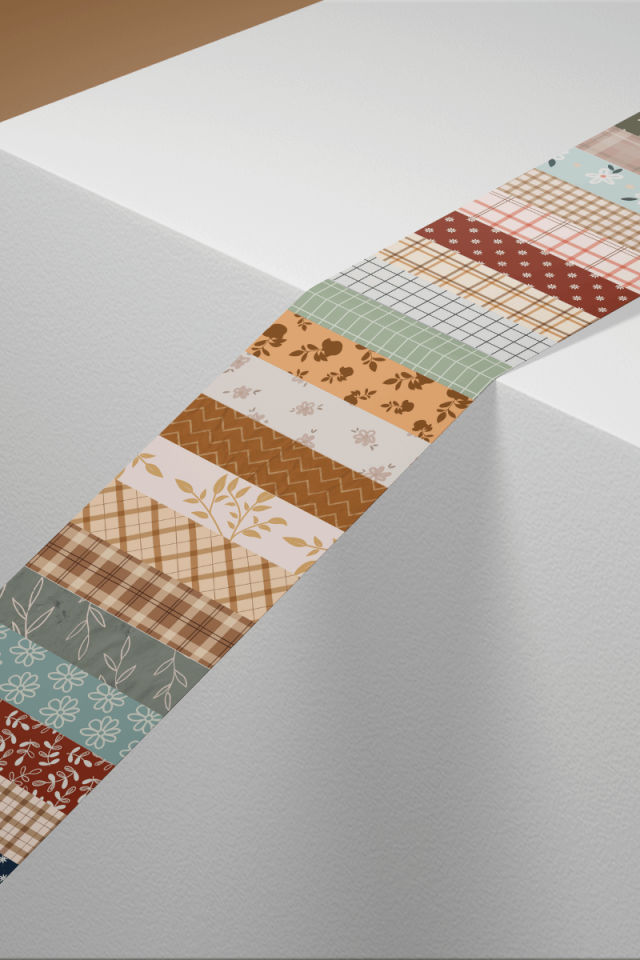 Mini Washi Temalı Washi Tape Washi Bant Bullet Journal Sticker / Defter / Scrapbooking