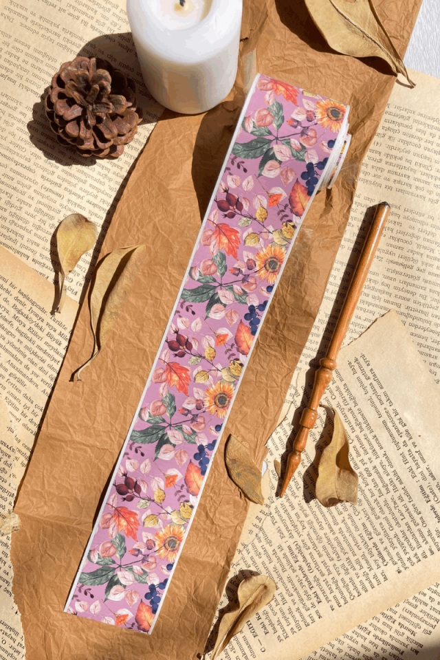 Sonbahar Temalı Washi Tape Washi Bant Bullet Journal Sticker / Defter / Çıkartma / Scrapbook