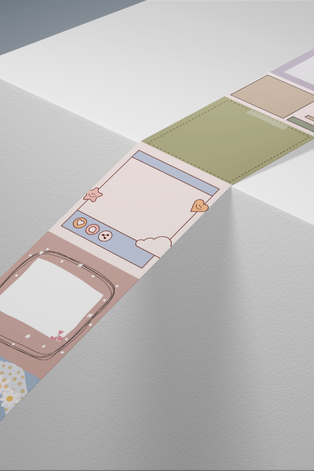 Memo / Notluk Temalı Washi Tape Washi Bant Bullet Journal Sticker / Defter / Scrapbooking