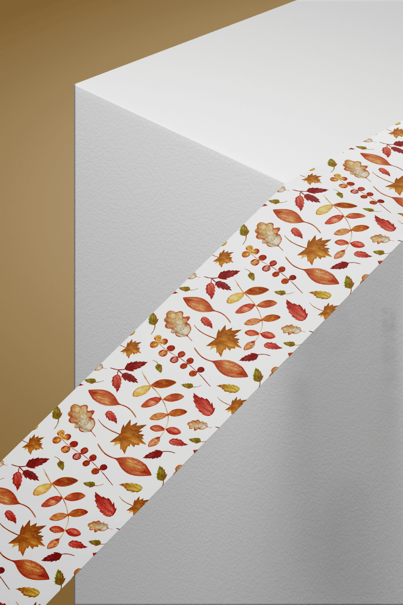 Sonbahar Temalı Washi Tape Washi Bant Bullet Journal Sticker / Defter / Çıkartma / Scrapbooking