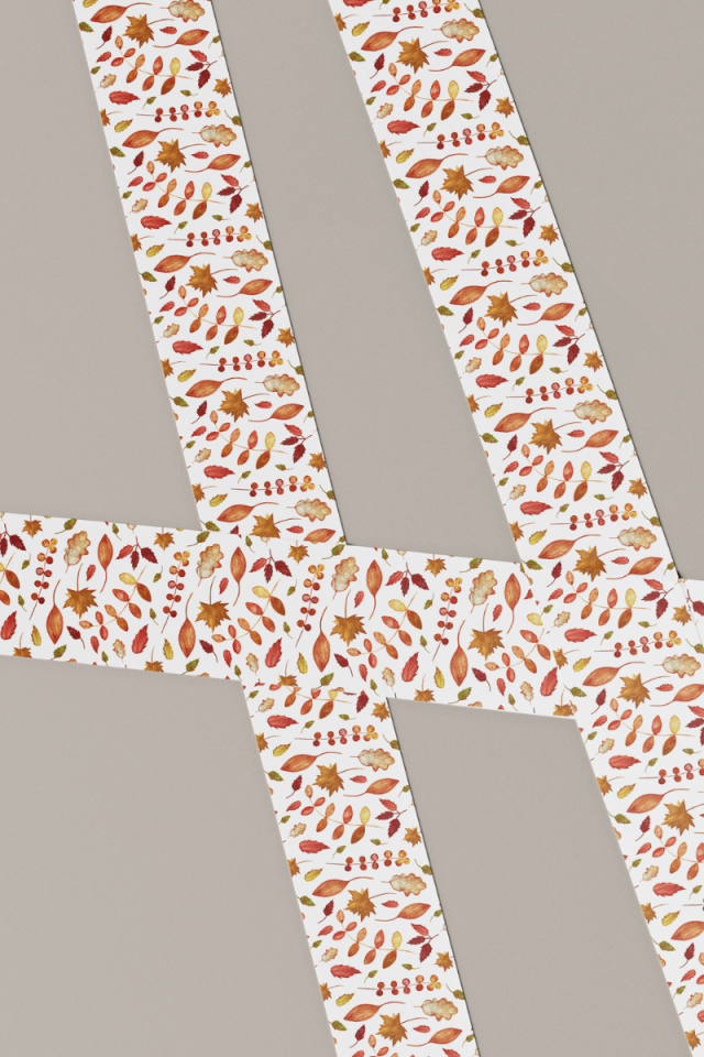 Sonbahar Temalı Washi Tape Washi Bant Bullet Journal Sticker / Defter / Çıkartma / Scrapbooking