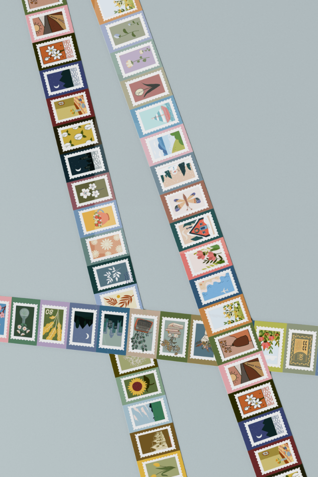 Soft Pul Temalı Washi Tape Washi Bant Bullet Journal Sticker / Defter / Scrapbooking