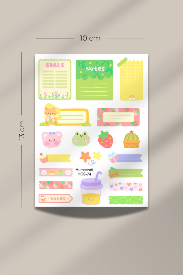 Soft Aesthetic Şeffaf Sticker Seti