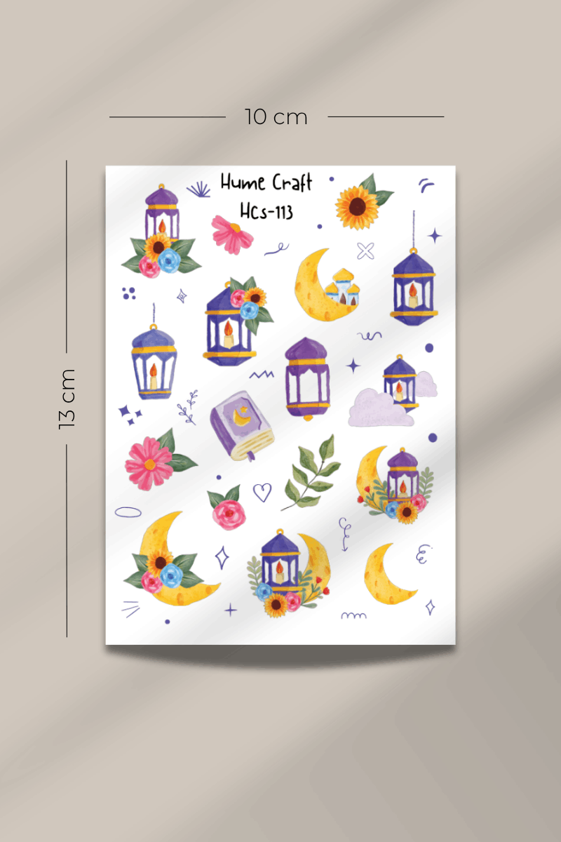 Kandil/Ramazan Şeffaf Sticker Seti(Kopya)