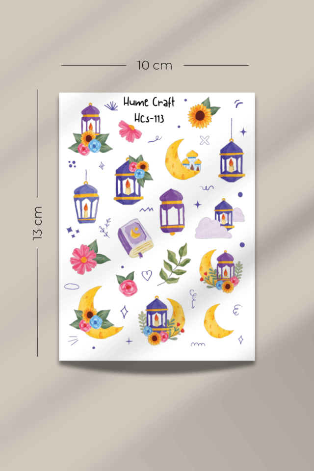Kandil/Ramazan Şeffaf Sticker Seti(Kopya)