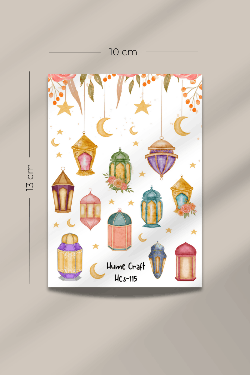 Ramazan / Kandil Temalı Şeffaf Sticker Seti