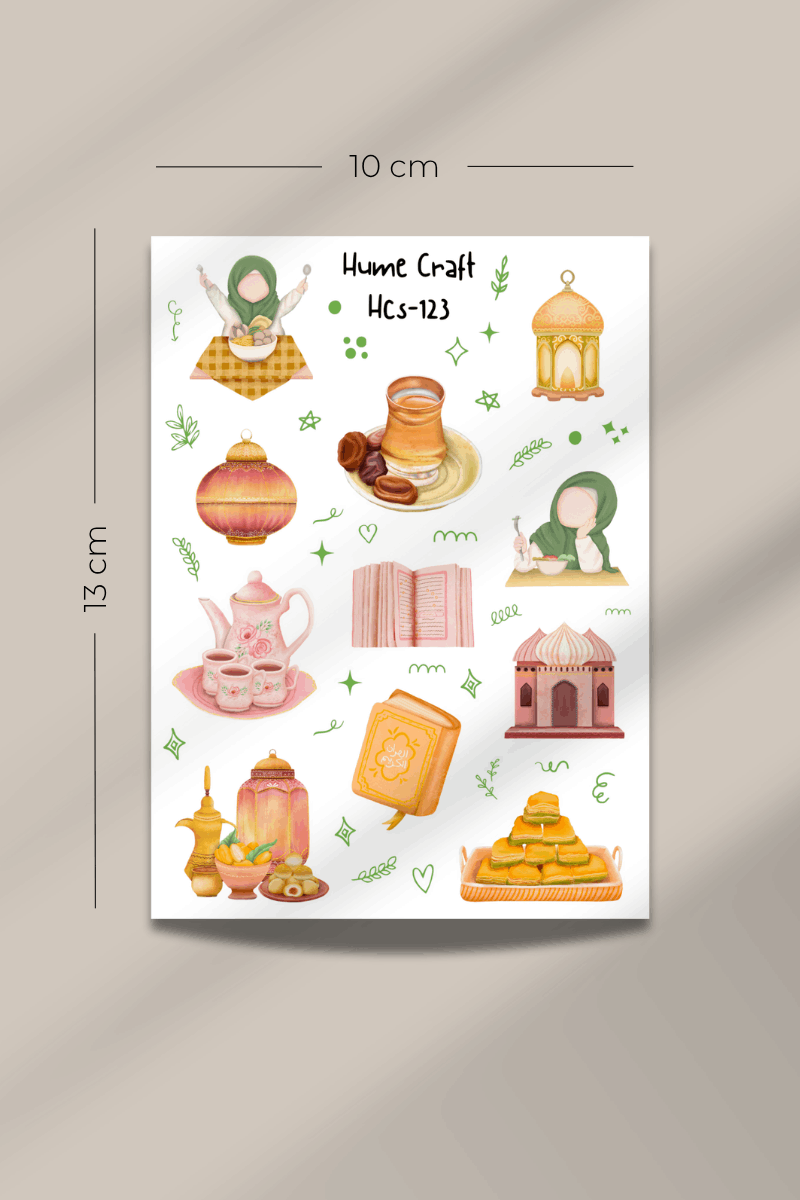 Nazende- Ramazan Temalı Şeffaf Sticker Seti