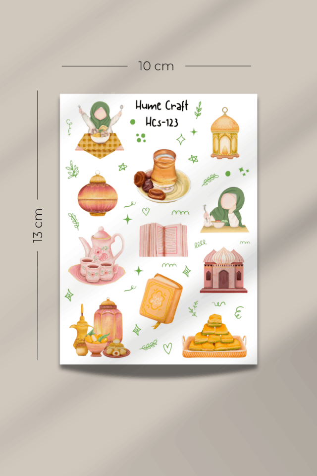 Nazende- Ramazan Temalı Şeffaf Sticker Seti