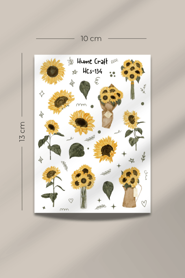 Sunflower Şeffaf Sticker Seti