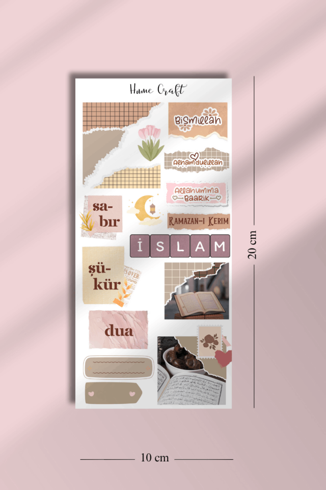 6'lı Islami Temalı Sticker Seti
