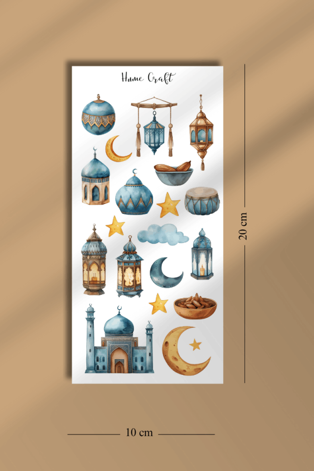 4'lü Ramazan ve İslami Temalı Sticker Seti