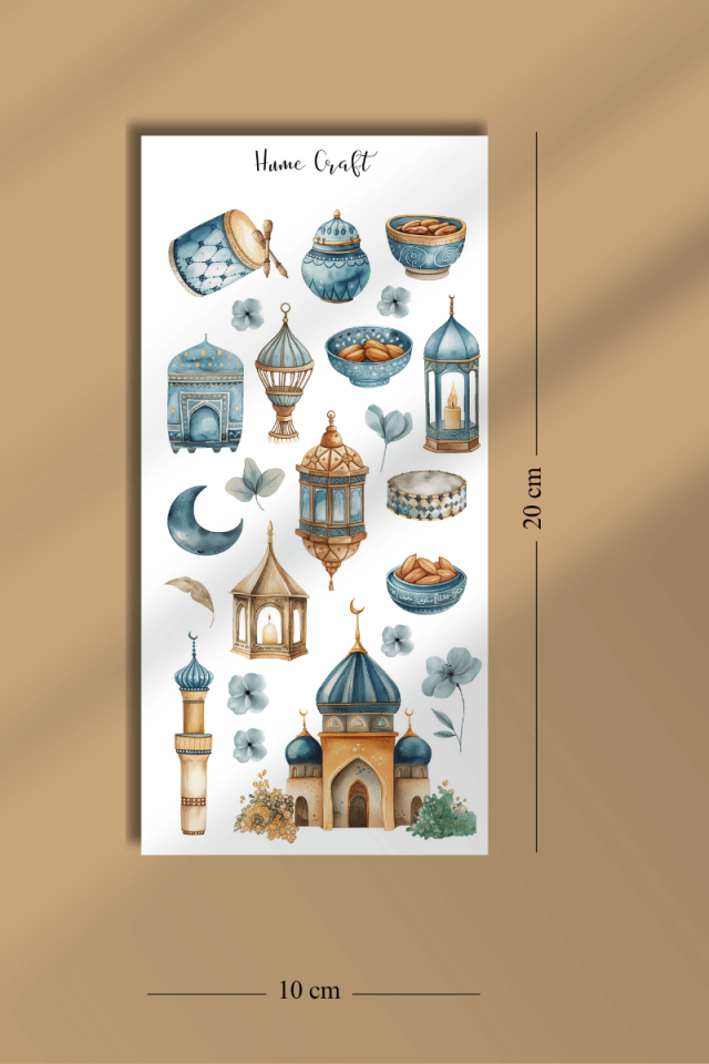 4'lü Ramazan ve İslami Temalı Sticker Seti