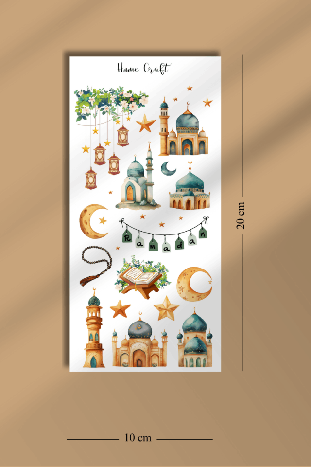 4'lü Ramazan ve İslami Temalı Sticker Seti