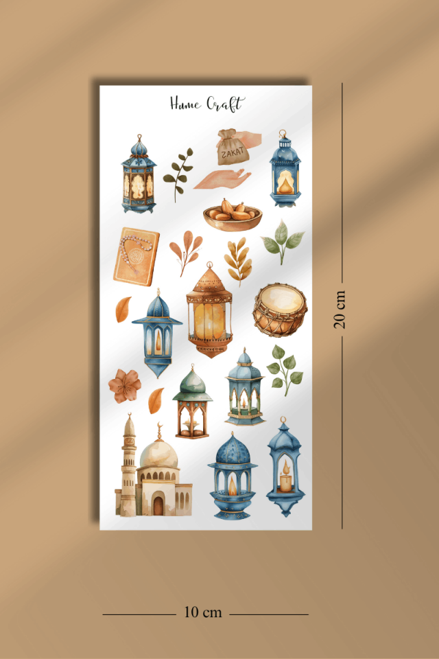4'lü Ramazan ve İslami Temalı Sticker Seti