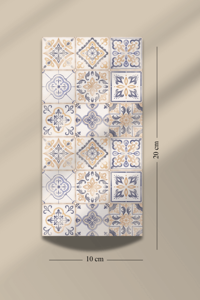 6'lı Etnik Desen Temalı Sticker Seti