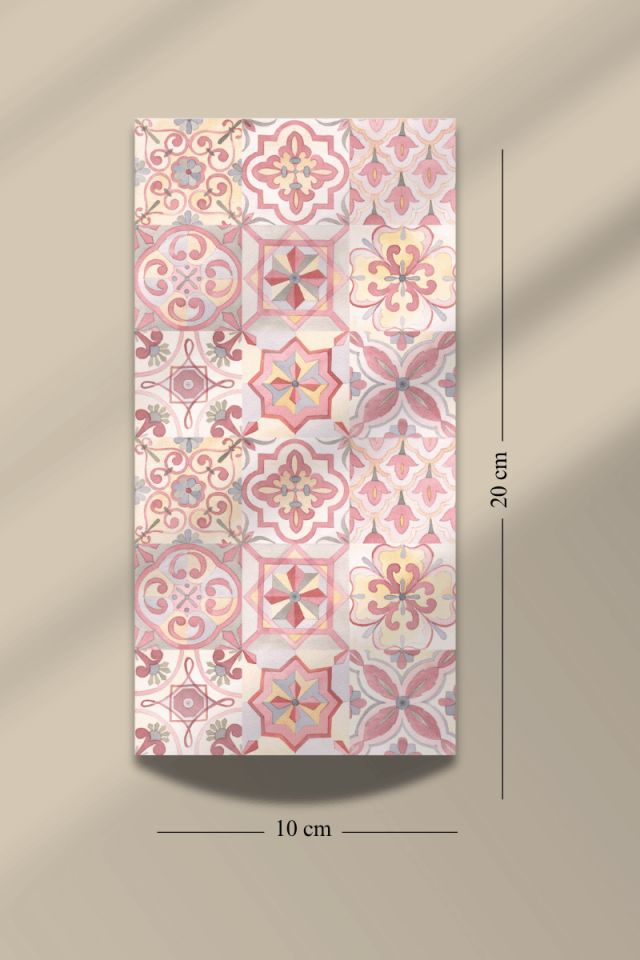 6'lı Etnik Desen Temalı Sticker Seti