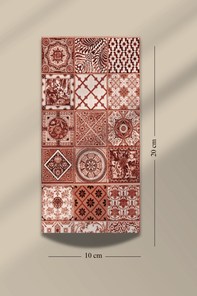 6'lı Etnik Desen Temalı Sticker Seti