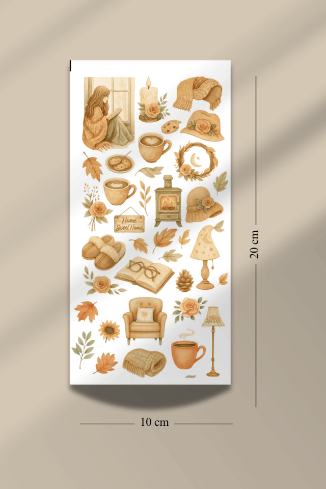 6'lı Cozy Sticker Seti