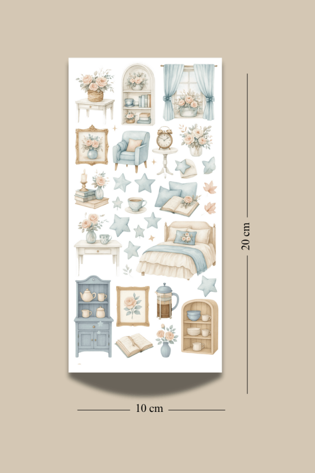 6'lı Cozy Sticker Seti