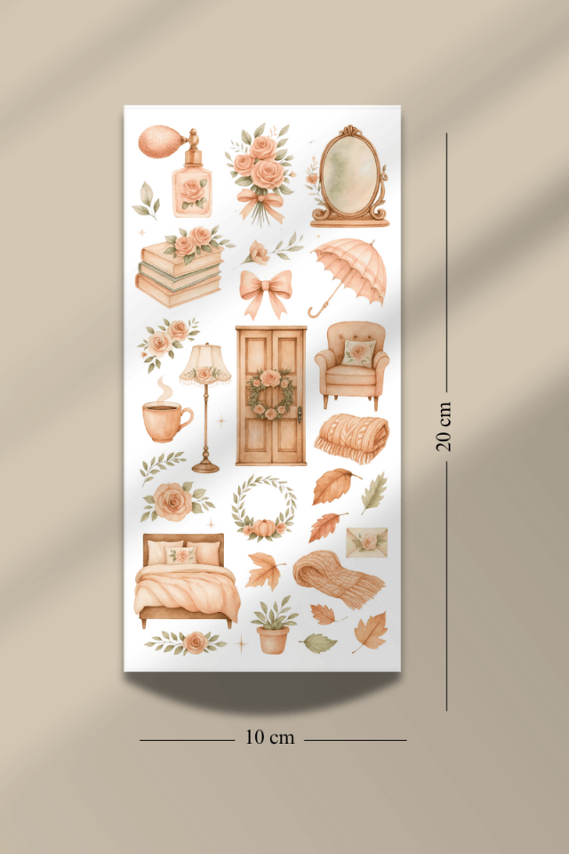 6'lı Cozy Sticker Seti