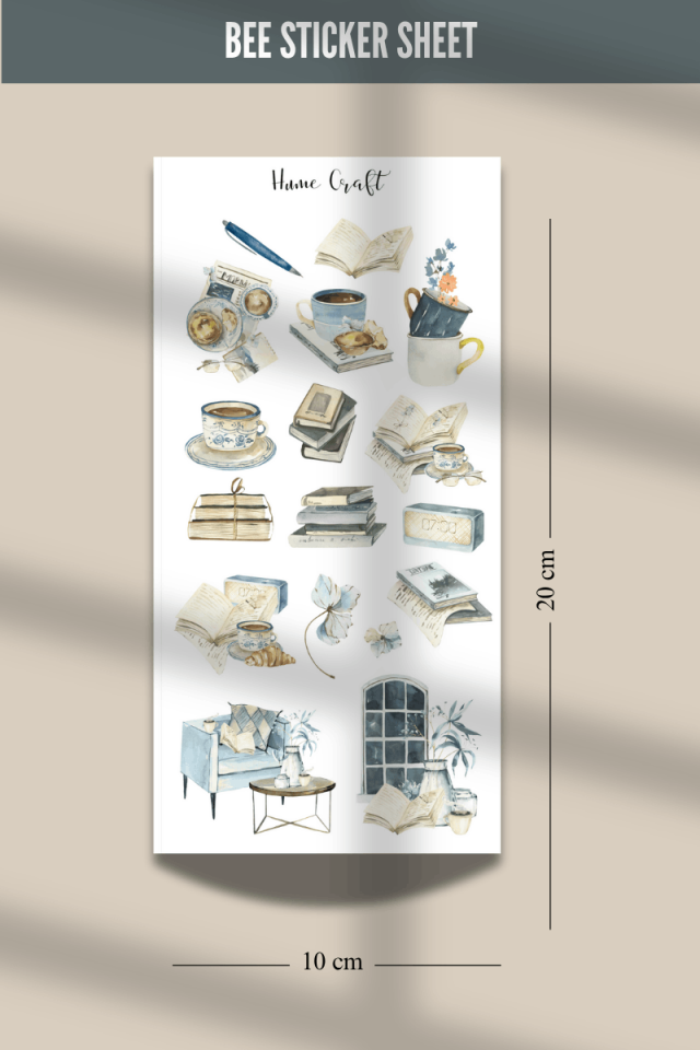 Cozy Books Sticker Seti