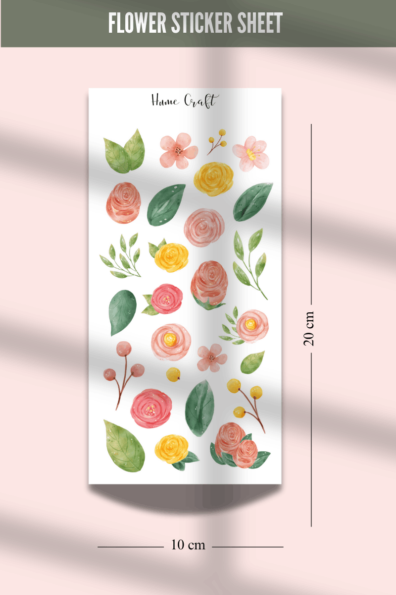 Soft Flower Sticker Seti